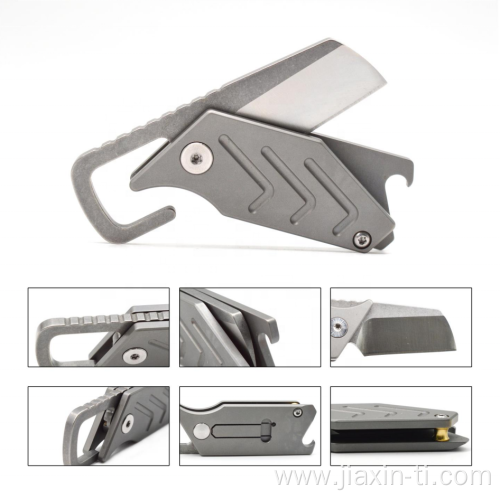 Minimalist Titanium Folding Mini Size Utility Pocket Knife